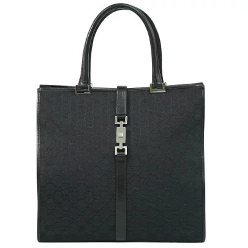 Gucci Jackie GG Canvas Tote Bag Black